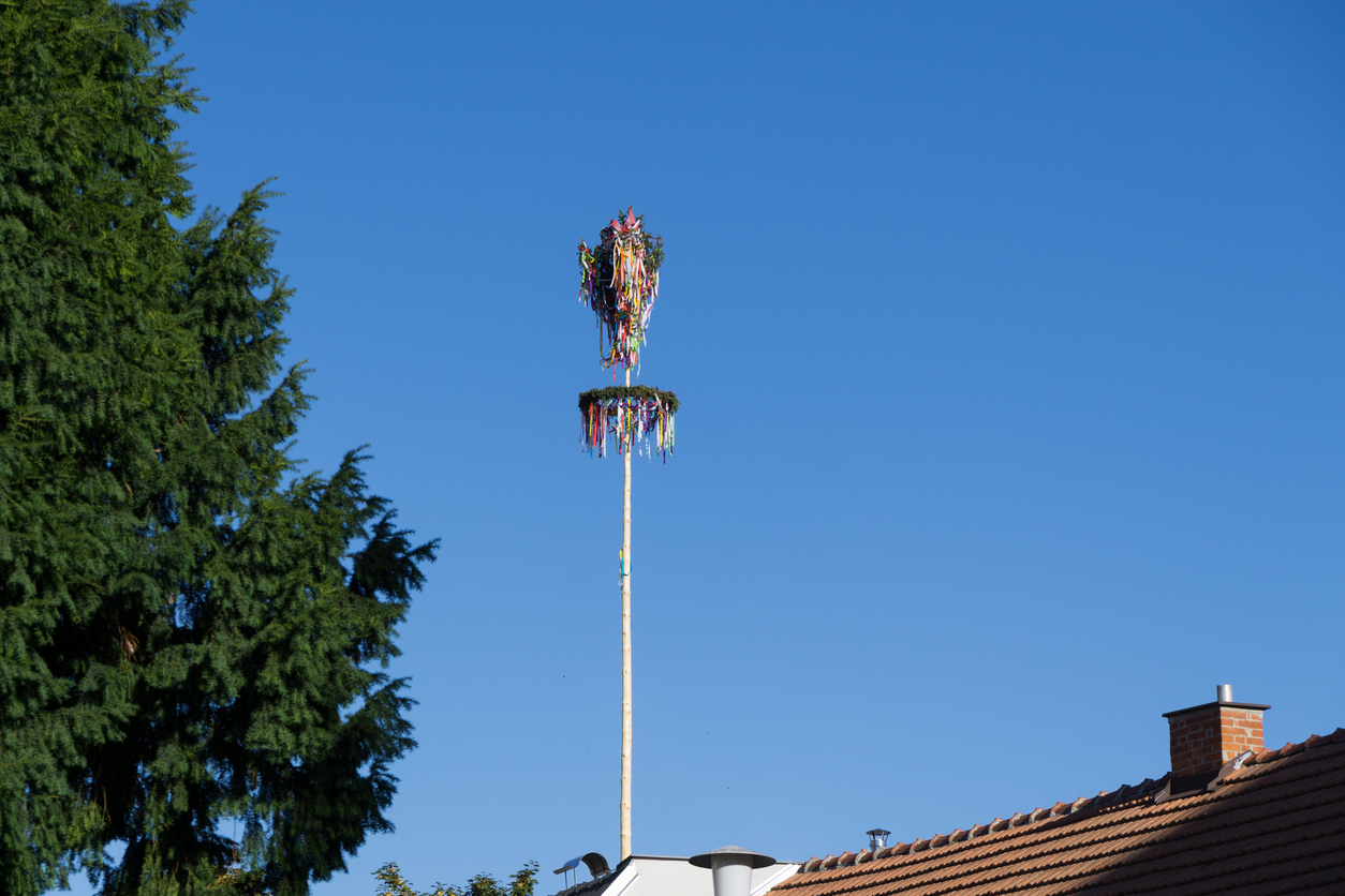 Prvomájové zvyky – stavení máje